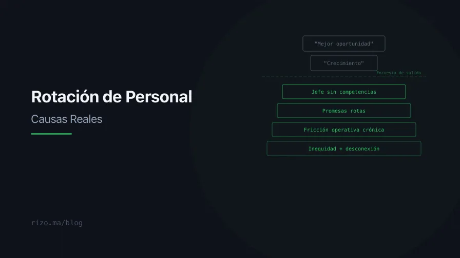 Rotación de Personal: Las Causas que la Encuesta de Salida No Captura